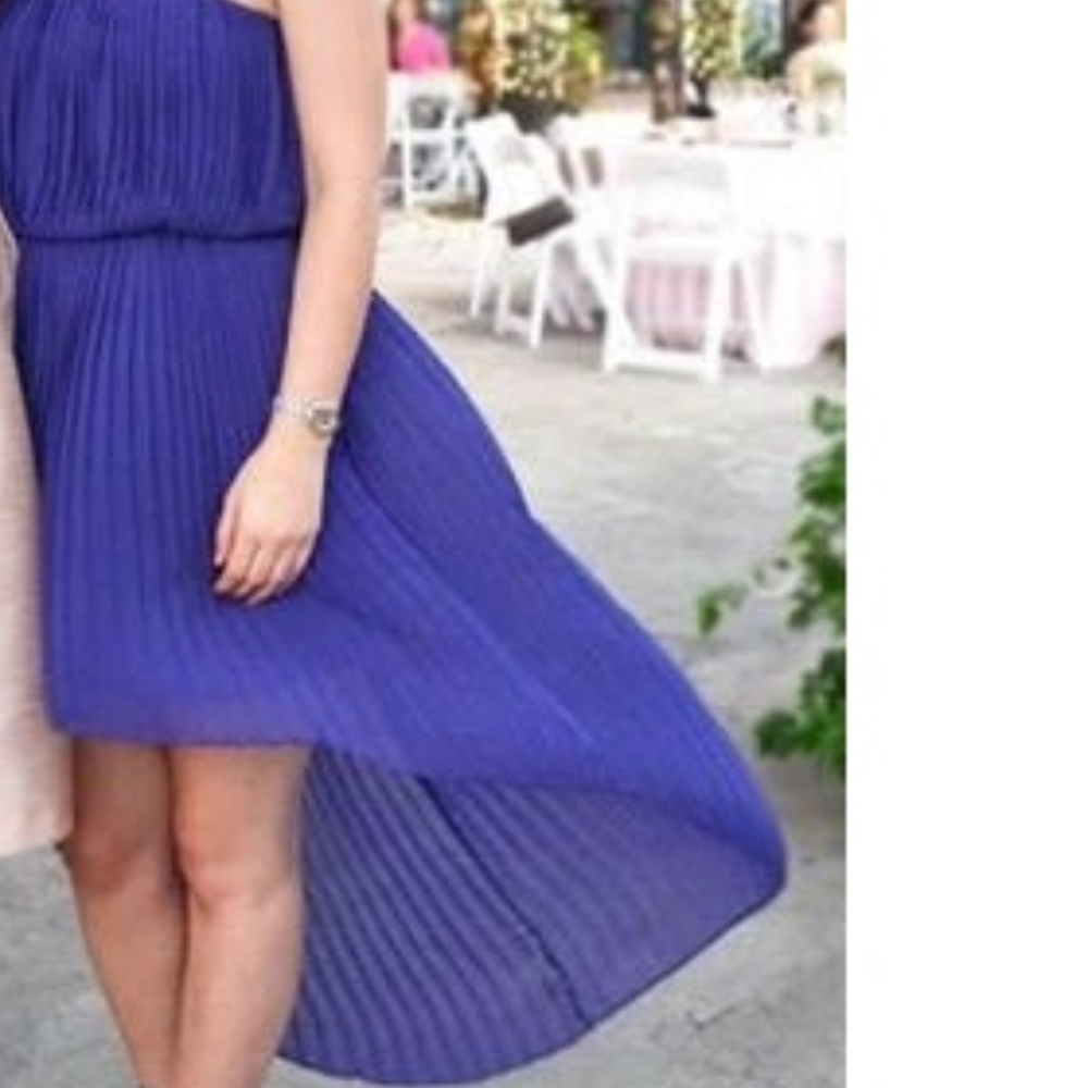 Bcbgeneration Pleated Strapless High Low Dress - image 4